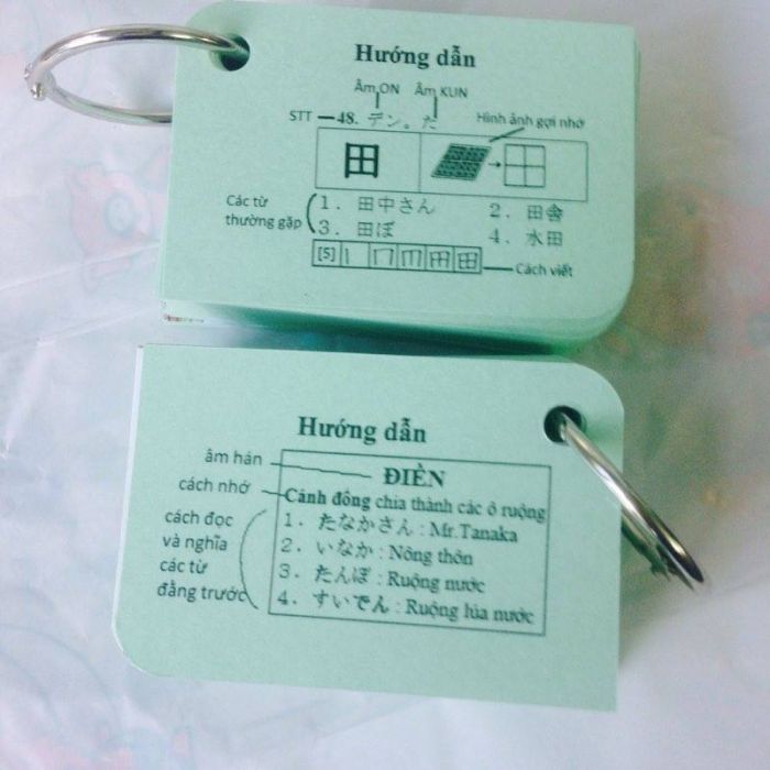 Học tiếng Nhật hiệu quả bằng Flashcard 